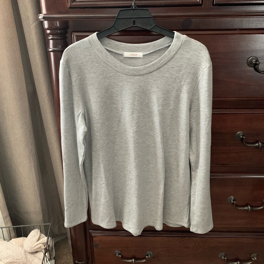 NWOT Cherish Grey Long Sleeve